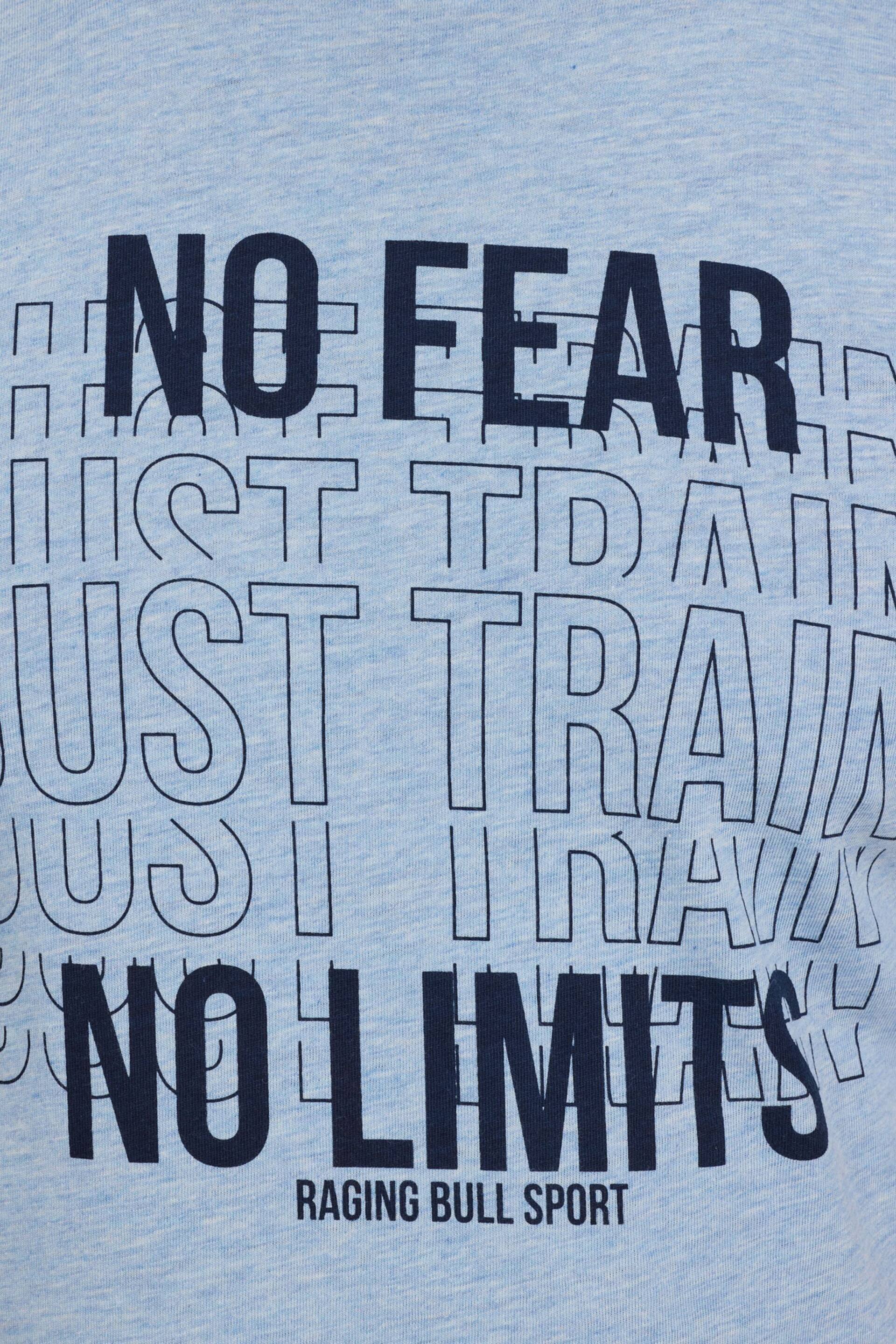 Raging Bull Blue No Fear Just Train T-Shirt - Image 4 of 6