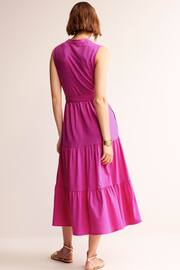 Boden Purple Naomi Notch Jersey Maxi Dress - Image 3 of 5