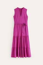 Boden Purple Naomi Notch Jersey Maxi Dress - Image 5 of 5