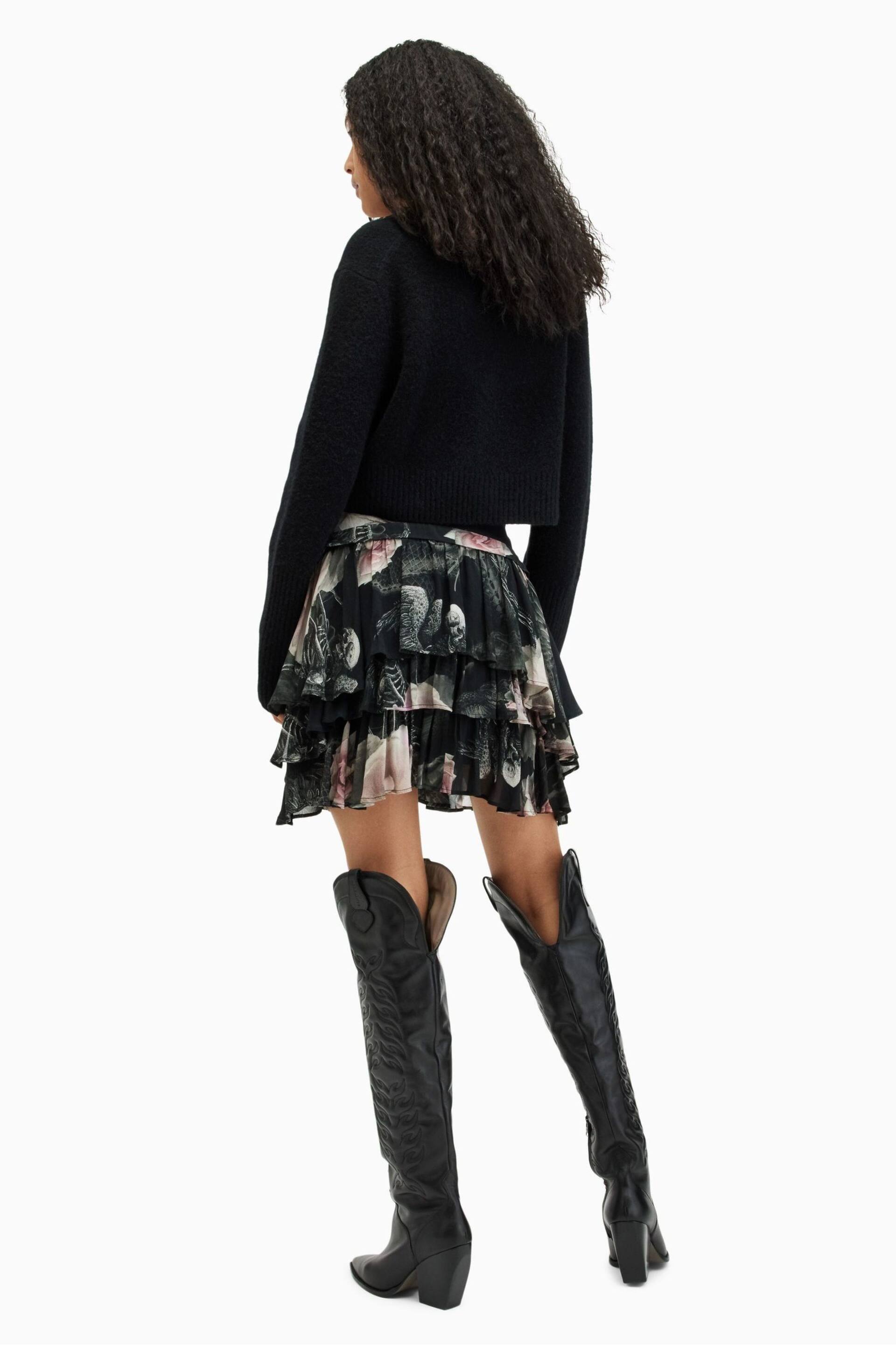 AllSaints Black Cavarly Valley Skirt - Image 5 of 6