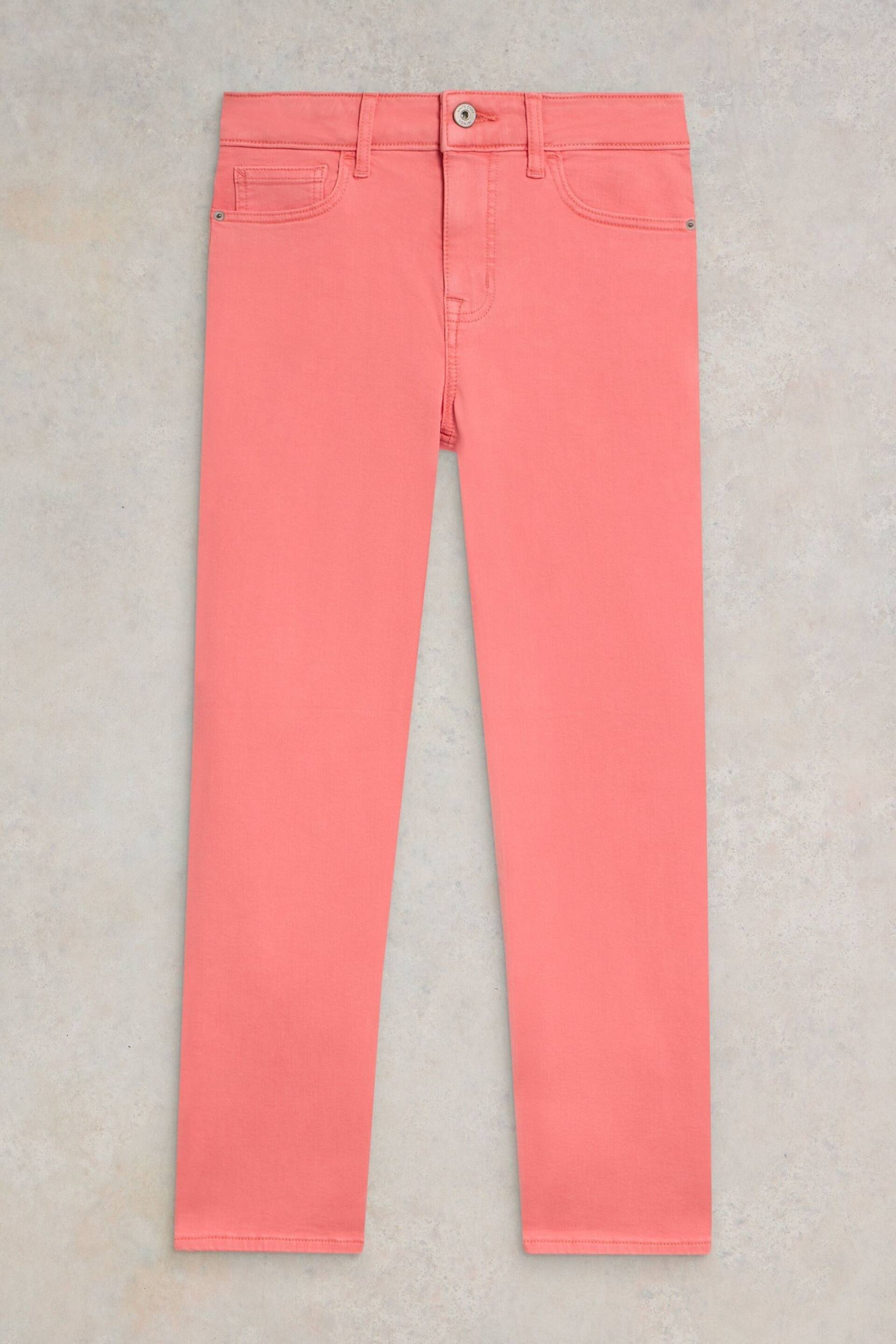 White Stuff Pink Blake Straight Crop Jeans - Image 5 of 7