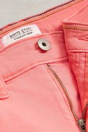 White Stuff Pink Blake Straight Crop Jeans - Image 7 of 7