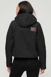 Superdry Black Hooded Soft Shell Trekker Jacket - Image 2 of 6