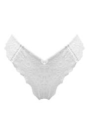 Pour Moi White Fleur Cheeky V-Shaped Briefs - Image 3 of 4