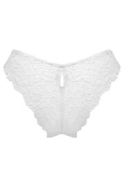 Pour Moi White Fleur Cheeky V-Shaped Briefs - Image 4 of 4