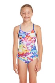Zoggs Girls Starback One Piece Swimsuit - Image 1 of 5