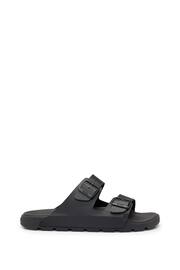 BOSS Black All-Gender Twin-Strap Sandals With Structured Uppers - Image 2 of 5