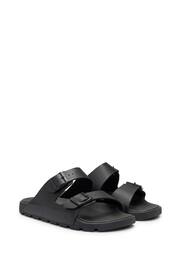 BOSS Black All-Gender Twin-Strap Sandals With Structured Uppers - Image 3 of 5