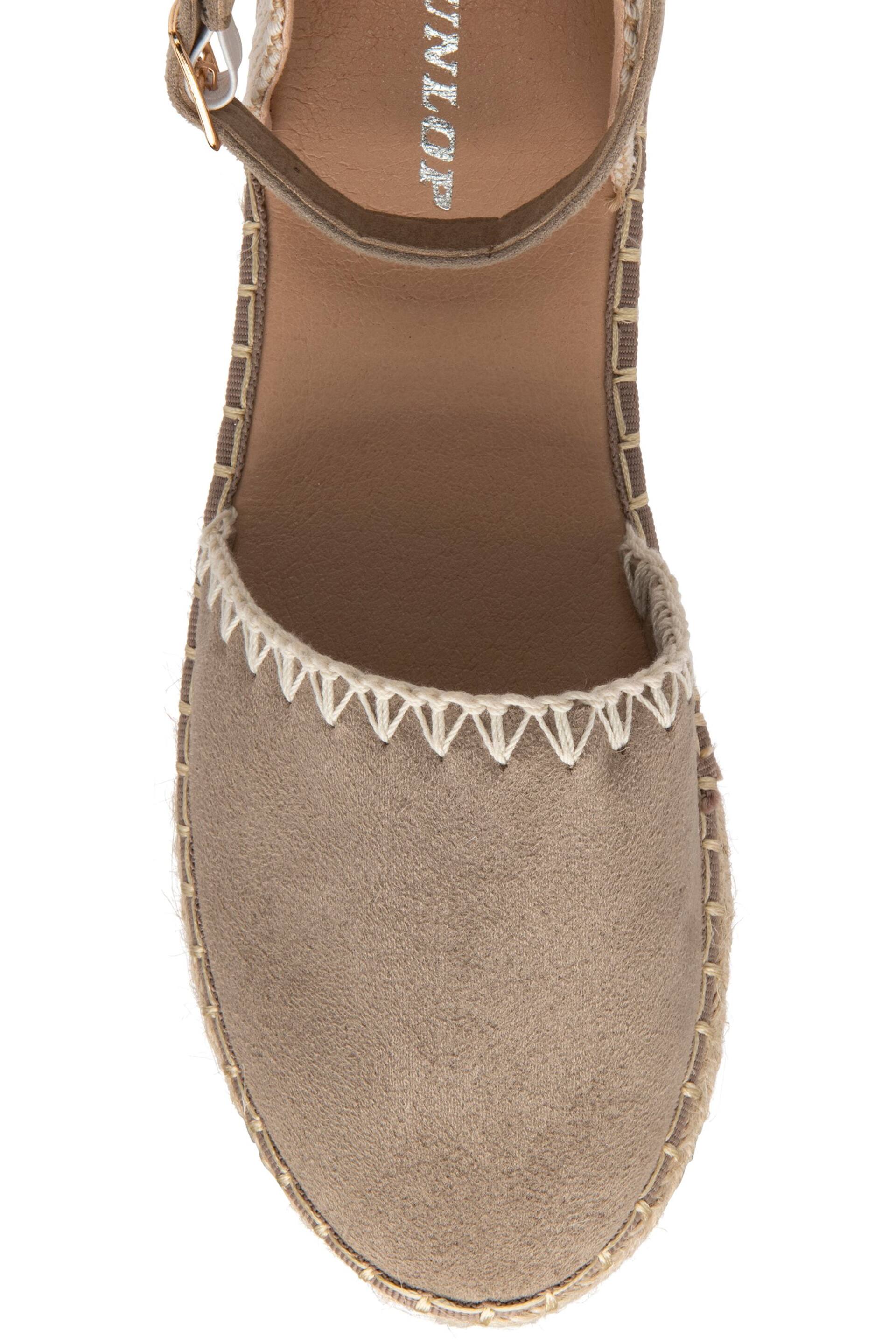Dunlop light Brown Flat Espadrille Sandals - Image 4 of 4