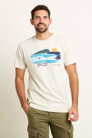 Brakeburn Cream Bay T-Shirt - Image 2 of 6