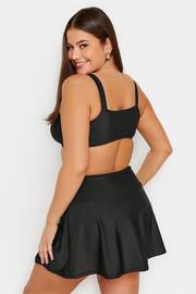 Yours Curve Black Ruched Front Swim Skirt - Image 3 of 5