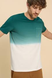 White Stuff Brown/White Abersoch Dip Dye T-Shirt - Image 1 of 7