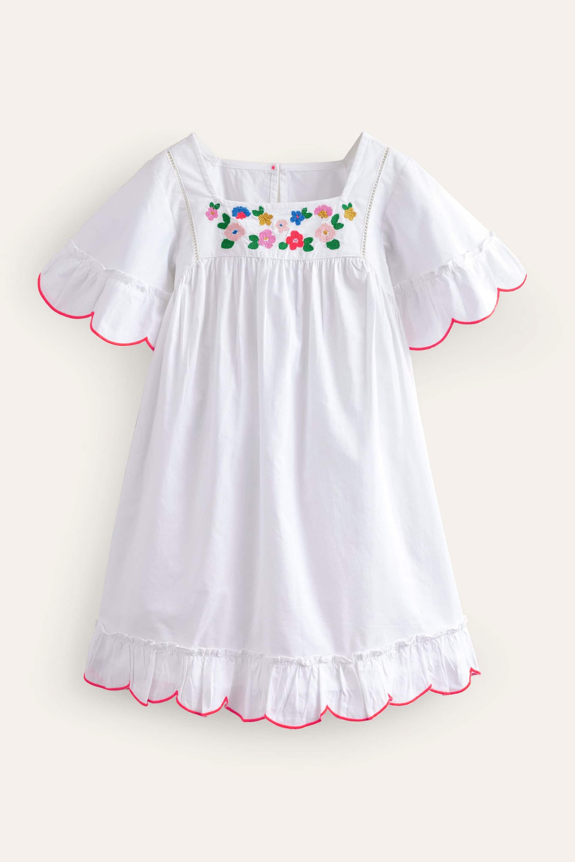 Boden White Lightweight Holiday Dress - Image 1 of 3
