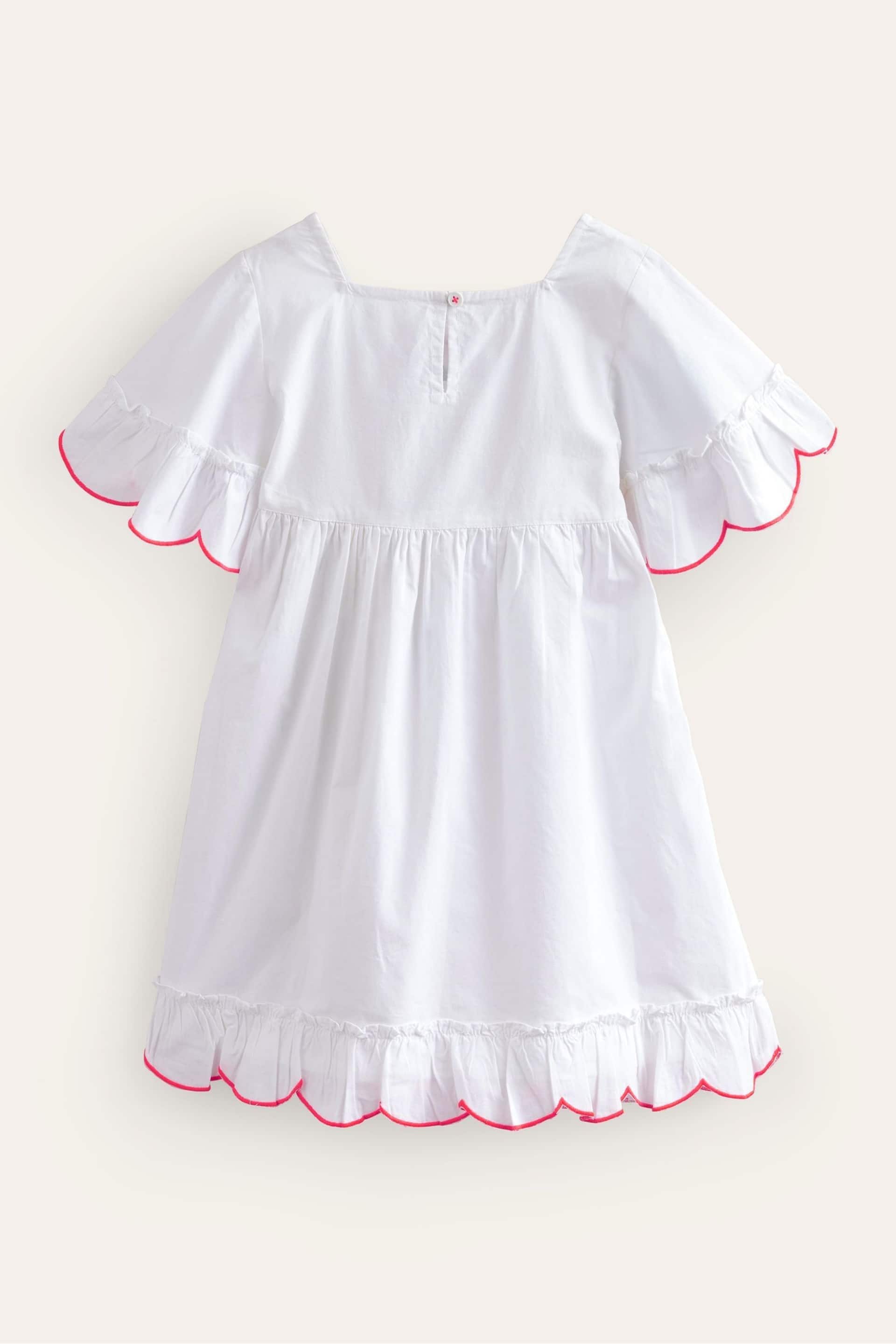Boden White Lightweight Holiday Dress - Image 2 of 3