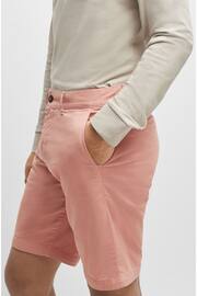 BOSS Pink Slim Fit Stretch Cotton Chino Shorts - Image 4 of 5