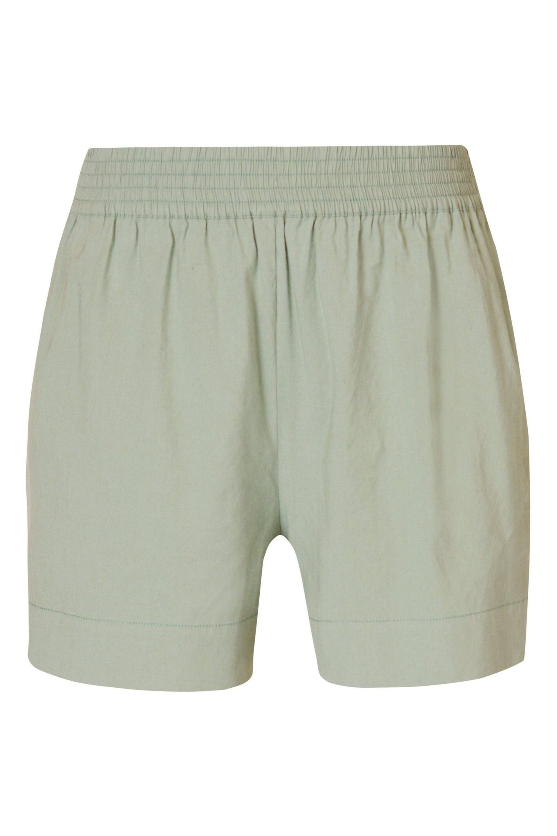 Sweaty Betty Savannah Green Summer Stretch Linen Shorts - Image 6 of 6