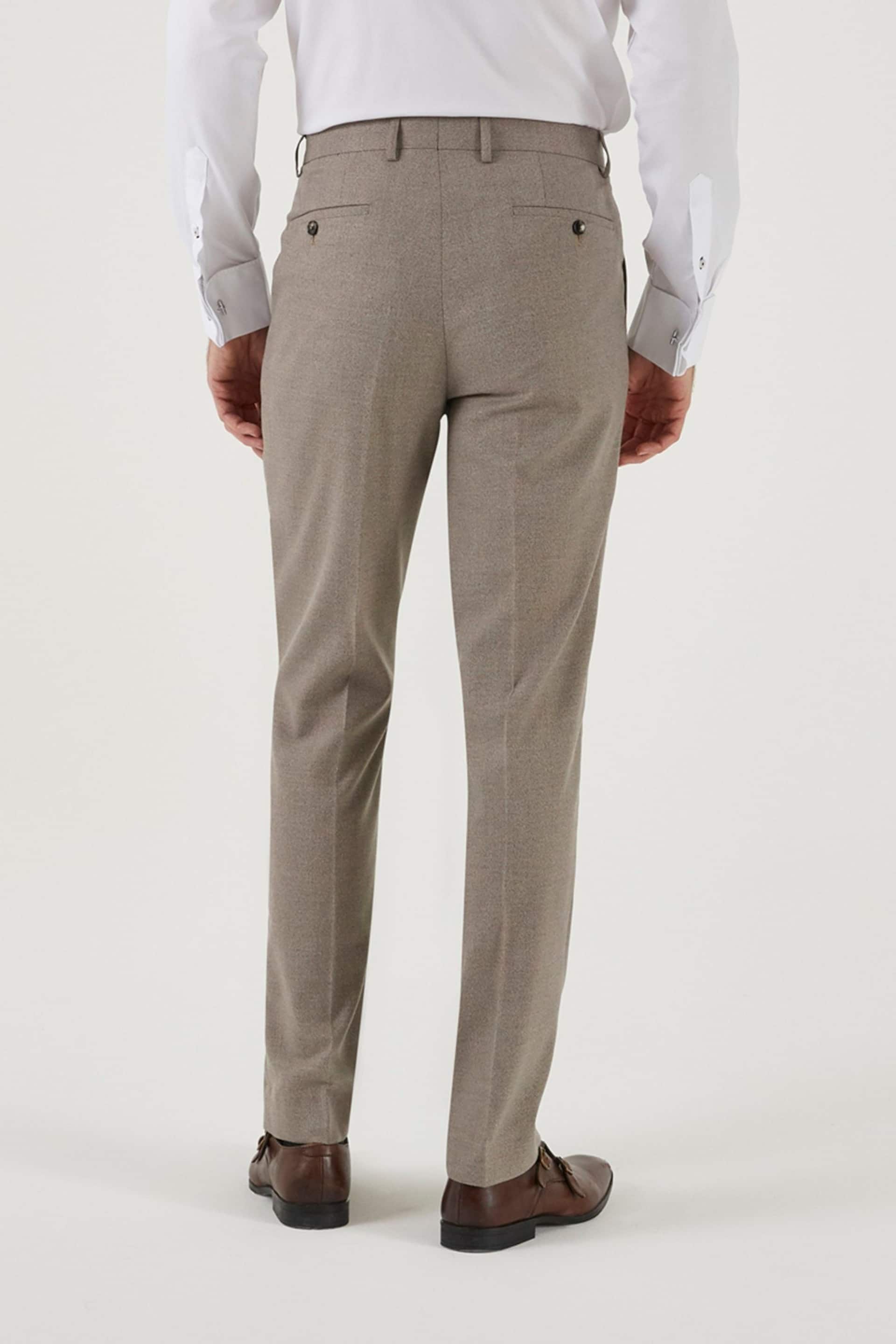 Skopes Tailored Fit Jodrell Marl Tweed Suit: Trousers - Image 2 of 4