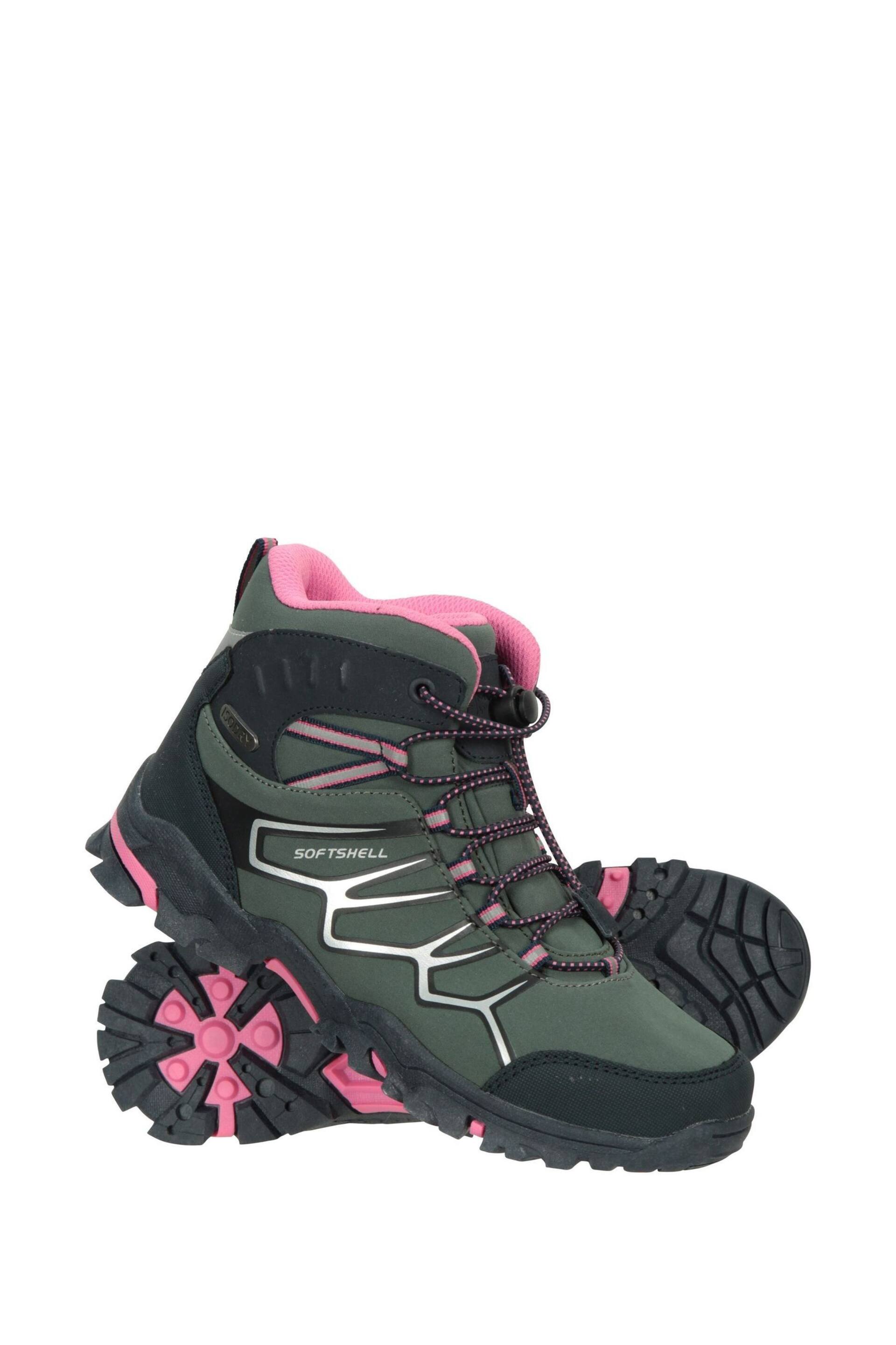 Mountain Warehouse Green Kids Softshell Walking Boots - Image 1 of 5