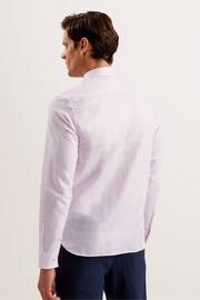 Ted Baker Pink Romeos Linen Shirt - Image 4 of 5