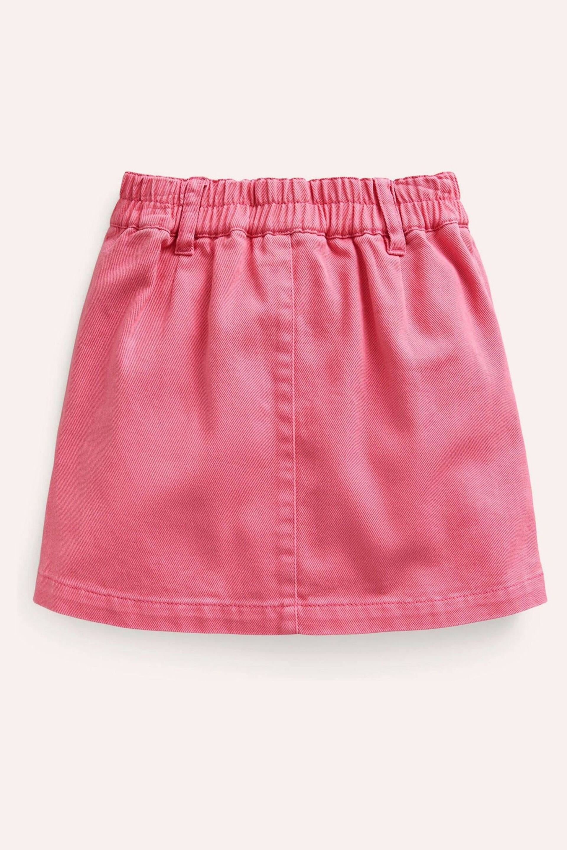 Boden Pink Pull-on Mini Skirt - Image 2 of 3