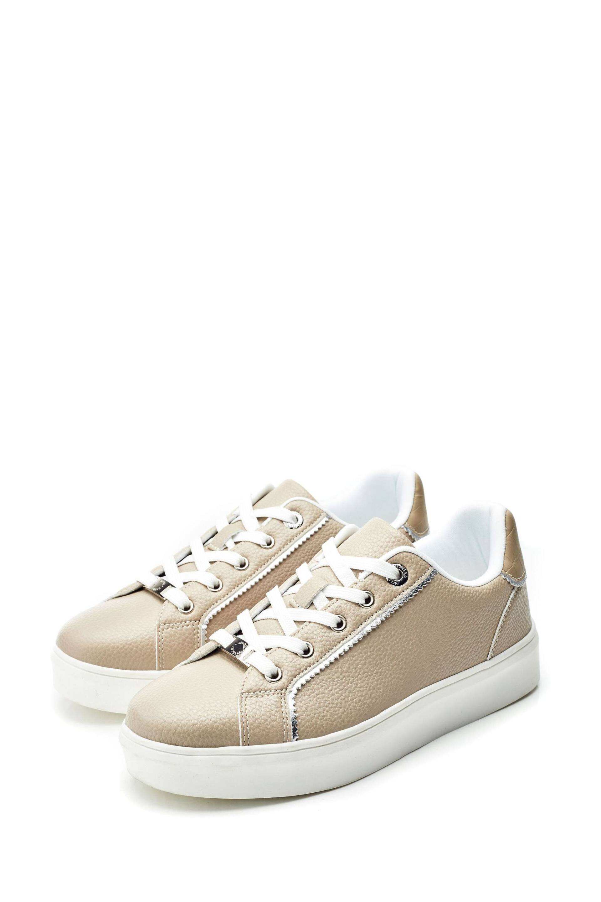 Moda in Pelle Belammy Scalloped Detail Trainers - Image 2 of 4