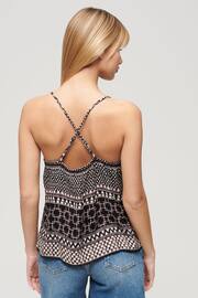 Superdry Black Printed Woven Cami Top - Image 2 of 3