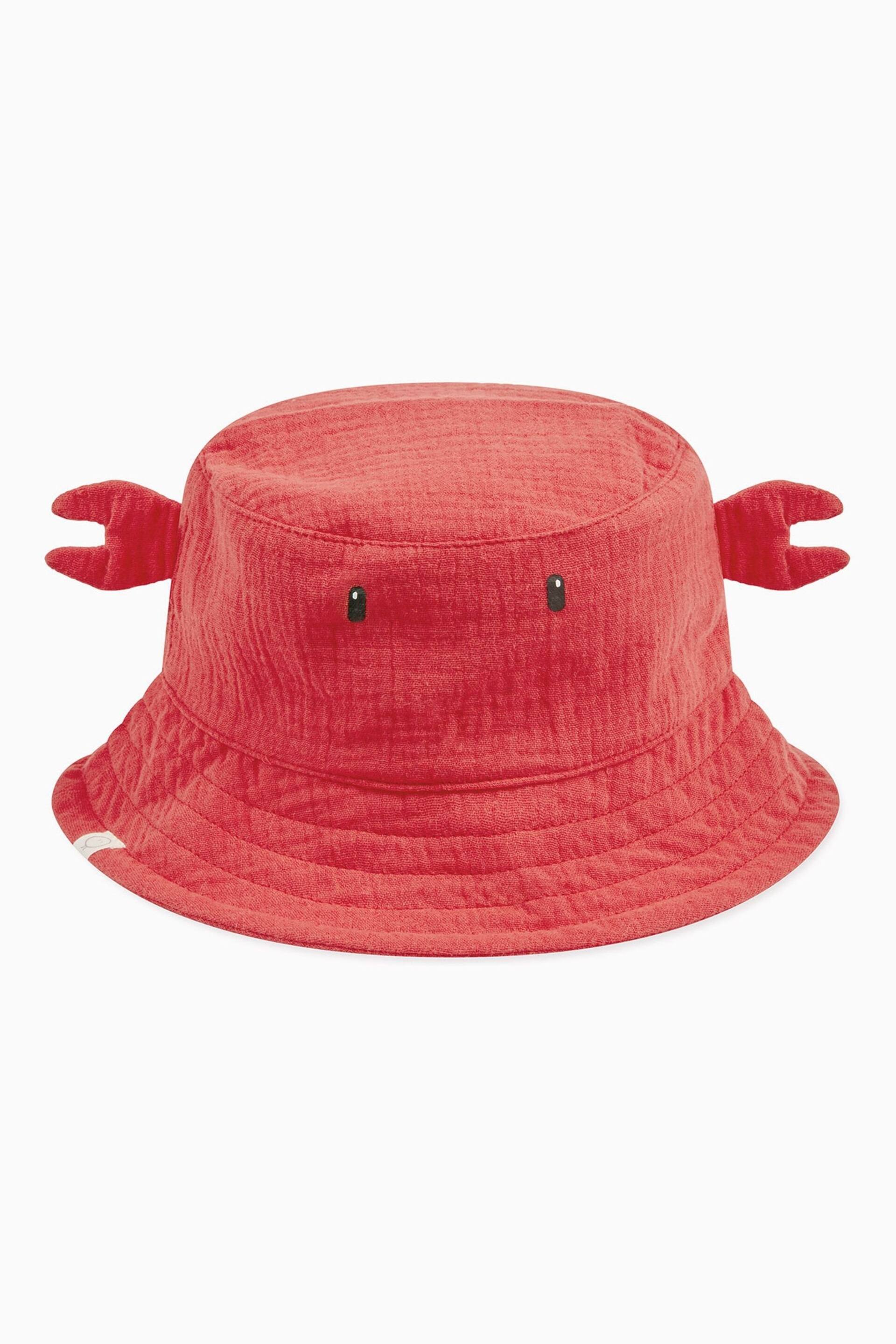 MORI Orange Organic Cotton Orange Crab Bucket Hat - Image 1 of 1