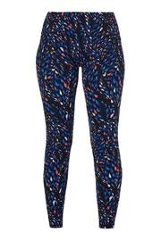 Sweaty Betty Black Coral Texture Print 7/8 Length Aerial Core Workout Leggings - Image 8 of 8