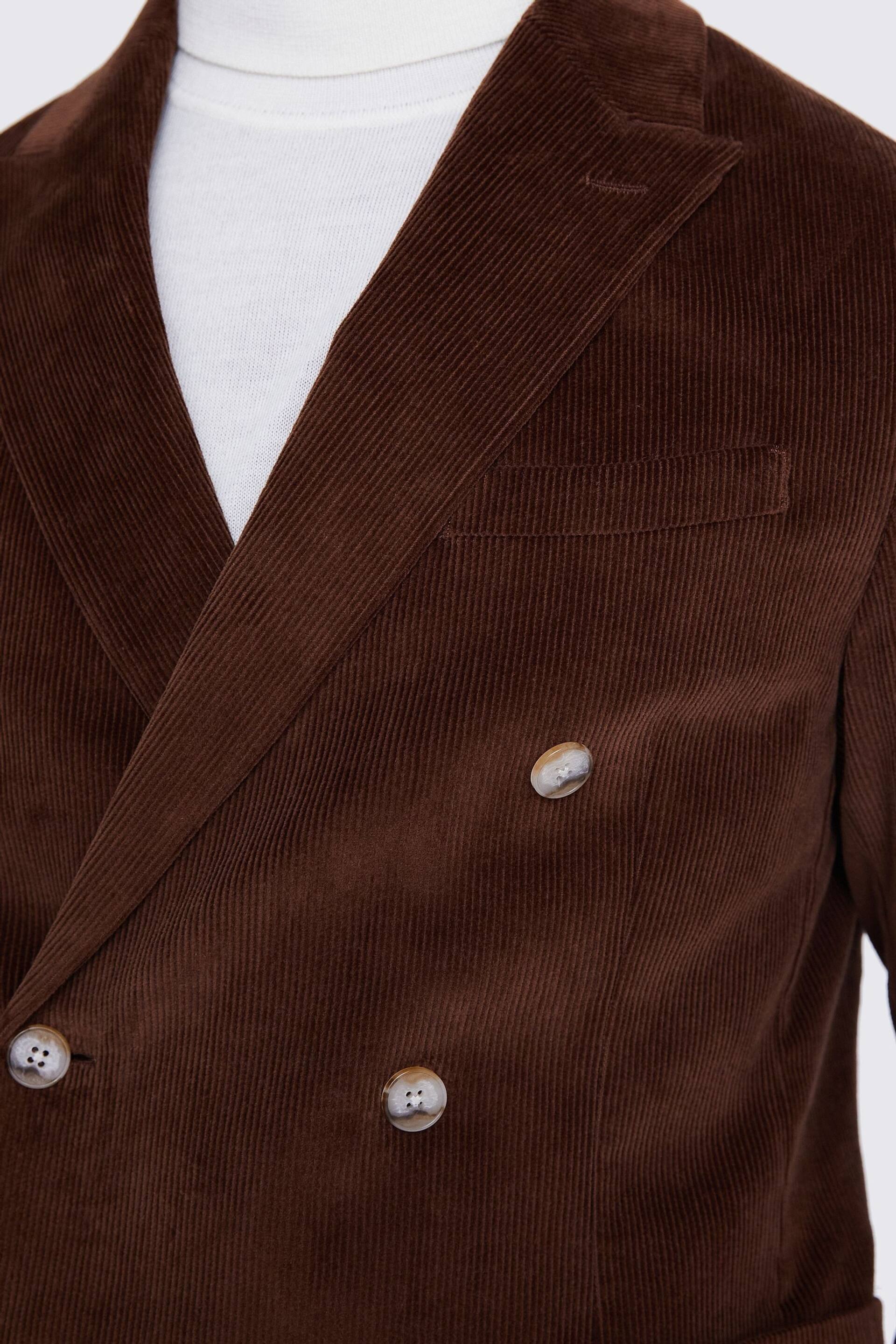 MOSS Slim Fit Copper Corduroy Brown Jacket - Image 5 of 6