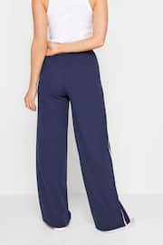 Long Tall Sally Blue Side Stripe Wide Leg Trousers - Image 3 of 5