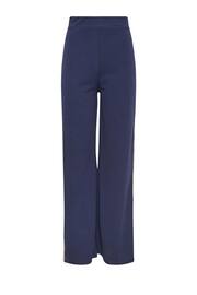 Long Tall Sally Blue Side Stripe Wide Leg Trousers - Image 5 of 5