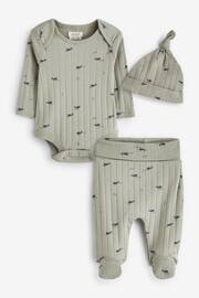 Mamas & Papas Grey Whale Print All In One Set 3 Piece - Image 1 of 4