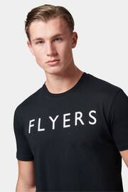 Flyers Mens Classic Fit Text T-Shirt - Image 3 of 8