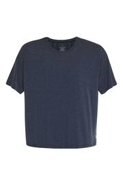 Sweaty Betty Navy Blue Soft Flow Studio T-Shirt - Image 8 of 8