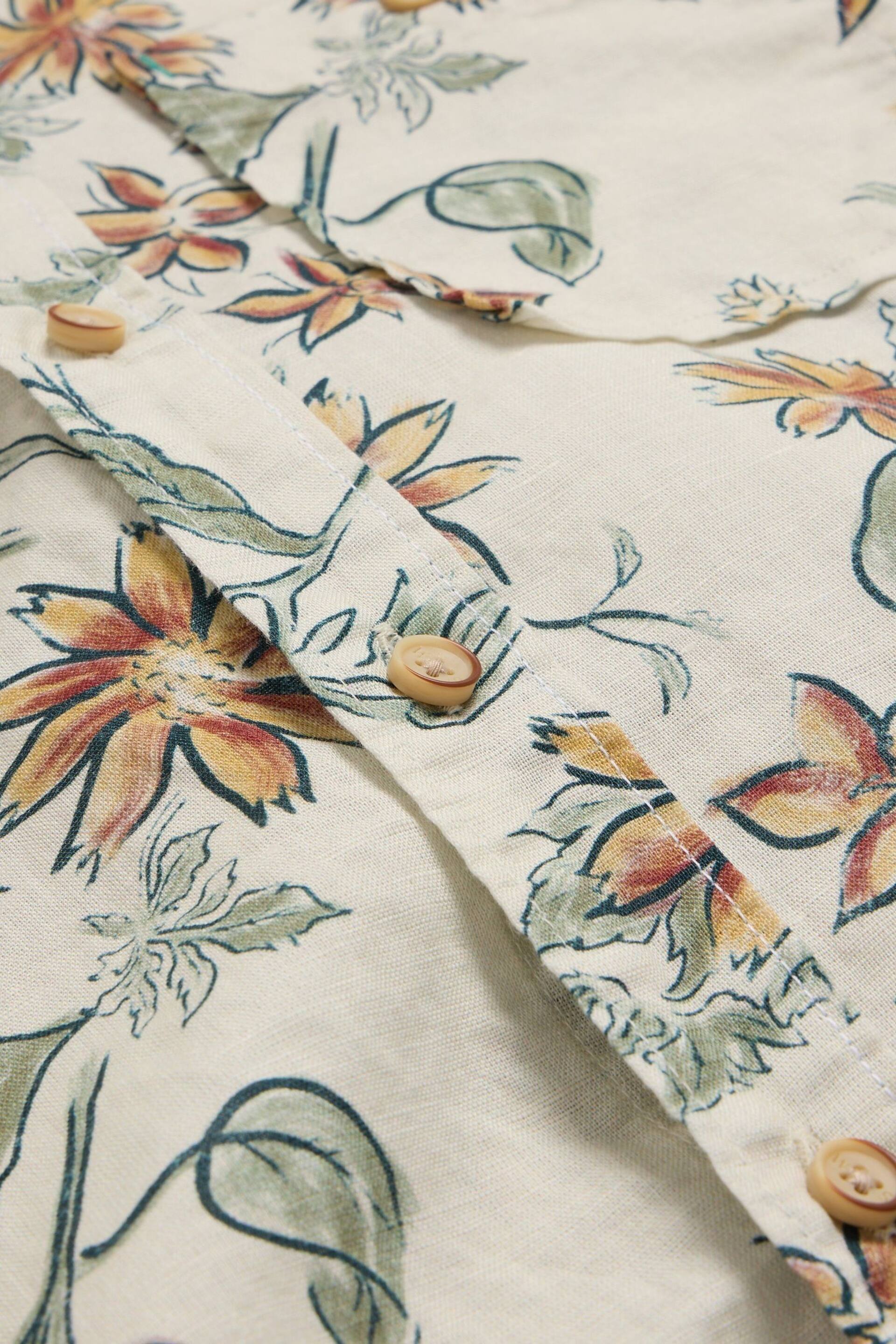 White Stuff Natural Floral Printed Shirt - Image 7 of 7