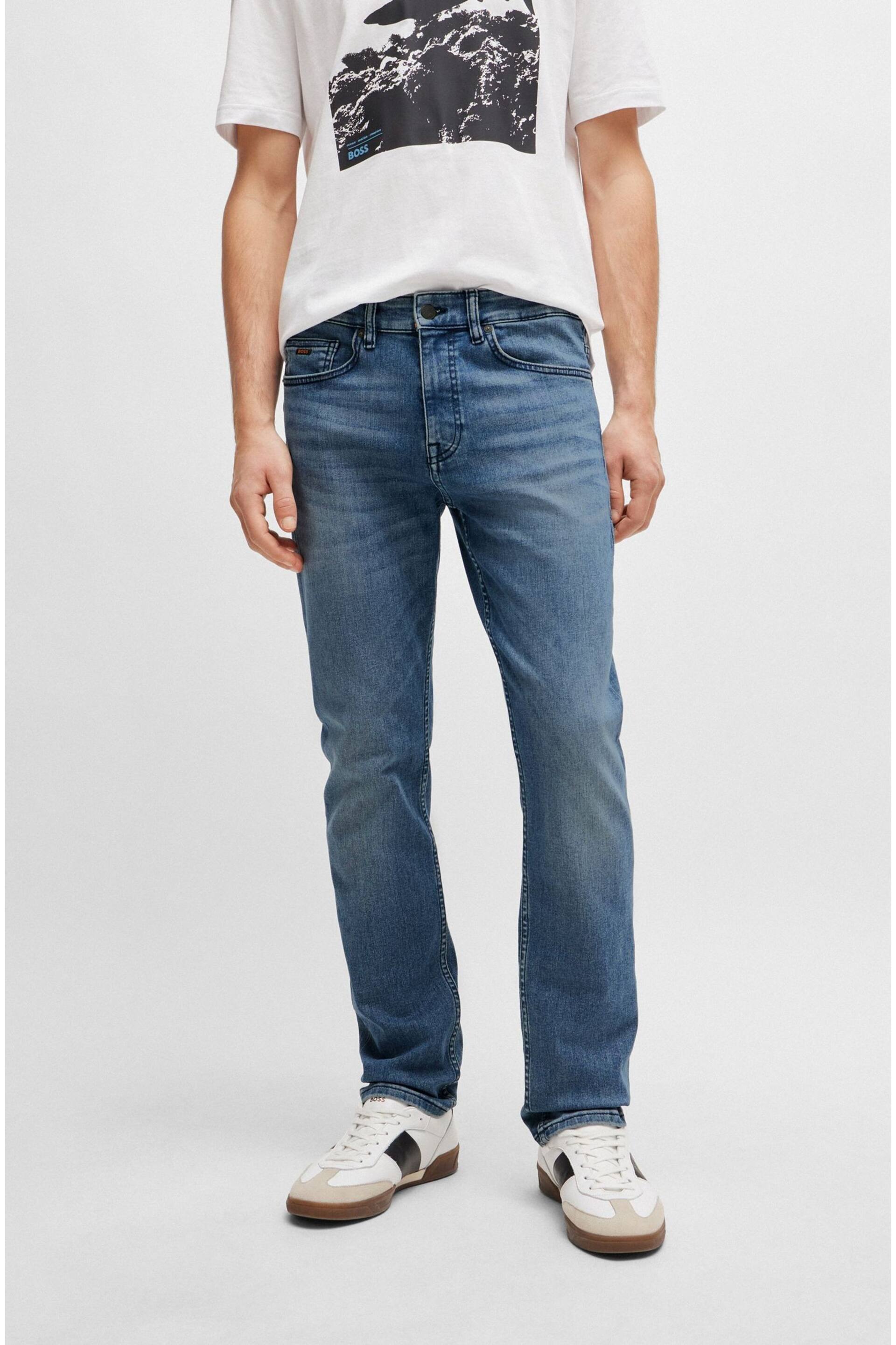 BOSS Blue Slim Fit Comfort Stretch Denim Jeans - Image 1 of 5