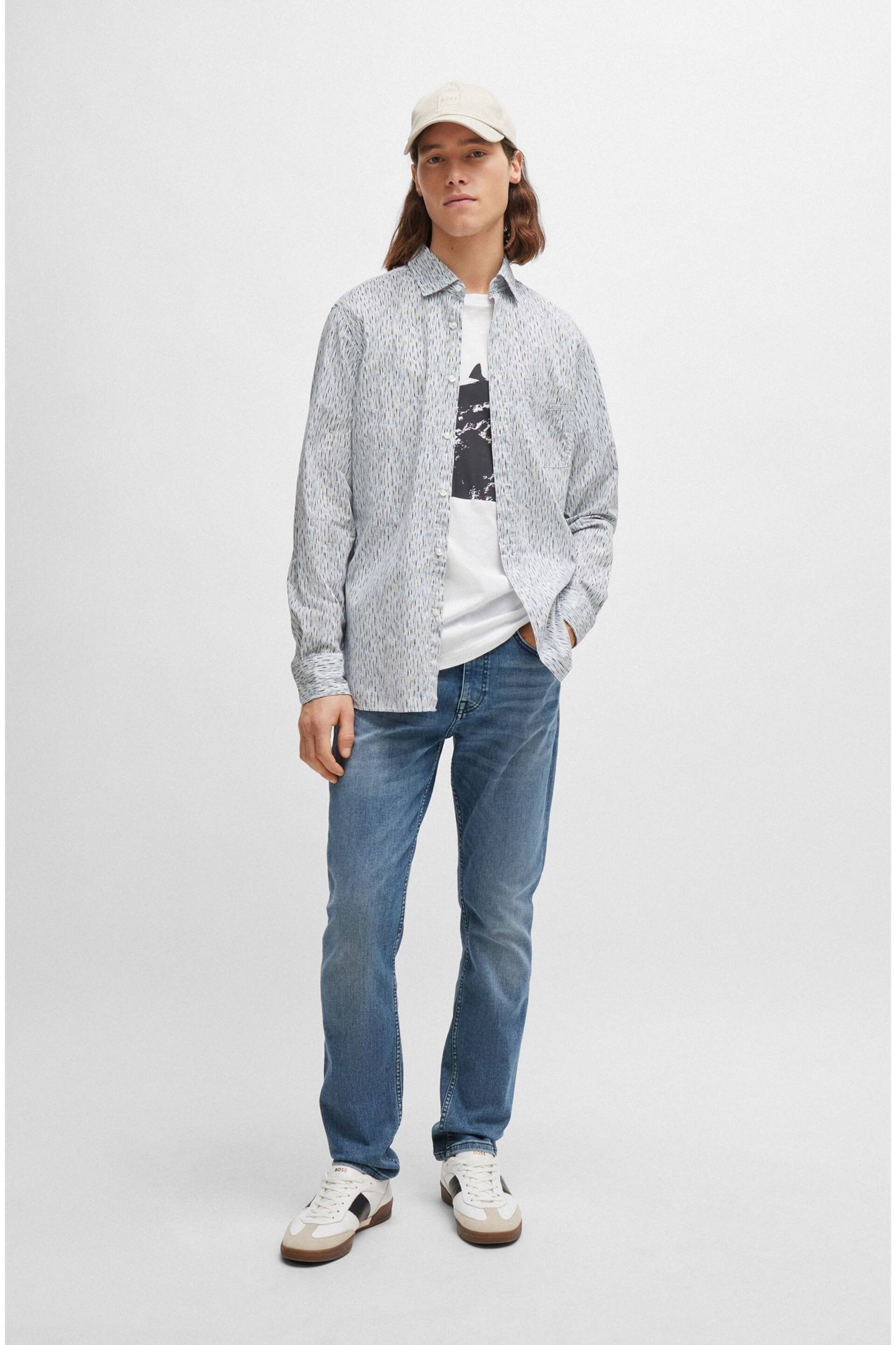 BOSS Blue Slim Fit Comfort Stretch Denim Jeans - Image 3 of 5