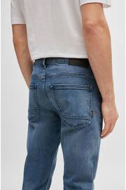 BOSS Blue Slim Fit Comfort Stretch Denim Jeans - Image 4 of 5