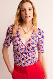 Boden Red Olive Sleeveless Blouses - Image 1 of 5
