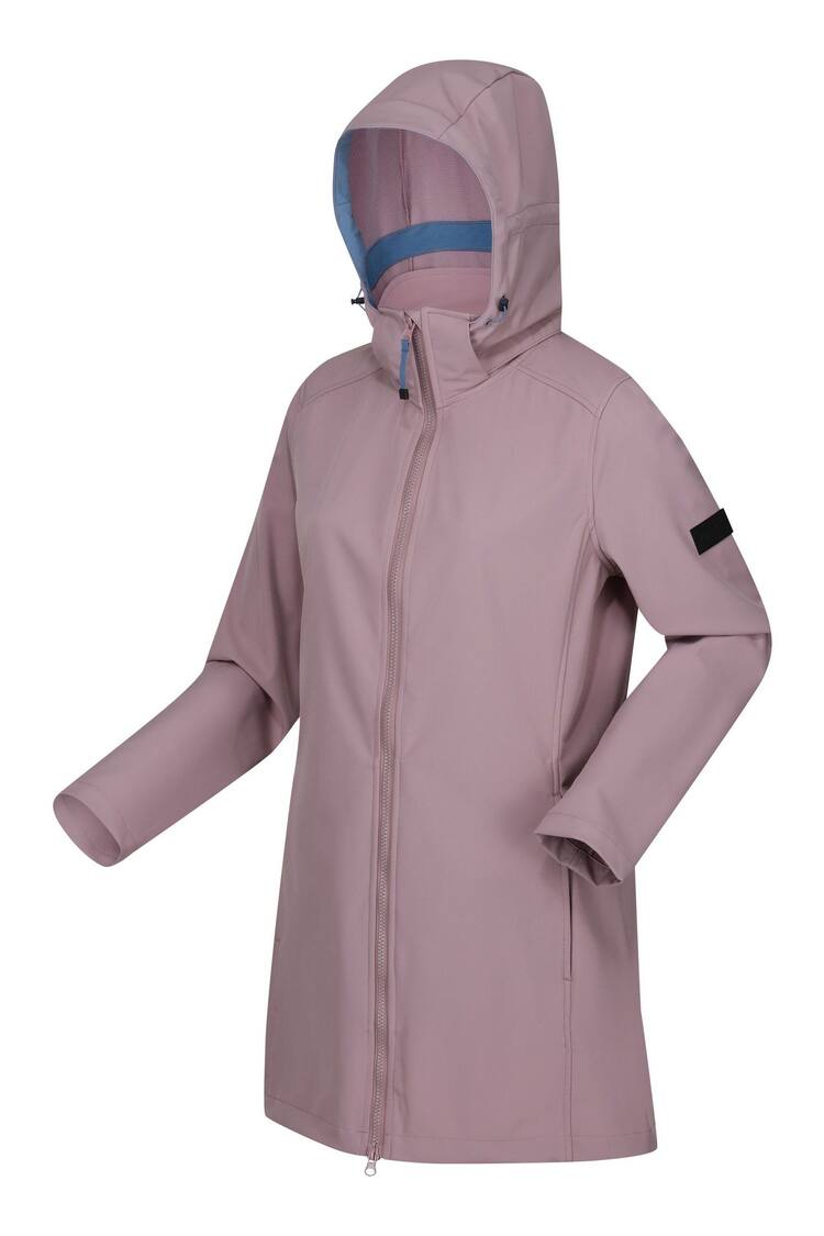 Regatta Purple Carisbrooke Longline Softshell Jacket - Image 9 of 9