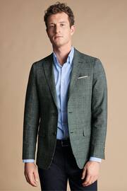 Charles Tyrwhitt Green Wool Silk Linen Jacket - Image 1 of 6