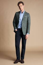 Charles Tyrwhitt Green Wool Silk Linen Jacket - Image 3 of 6