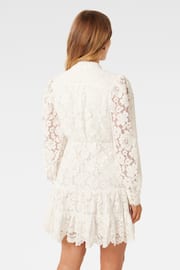 Forever New White Evie Petite Lace Mini Dress - Image 3 of 5