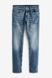 BOSS Mid Blue Slim Fit Comfort Stretch Denim Jeans - Image 5 of 5