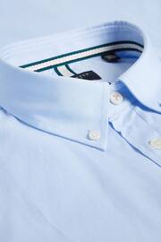 Ted Baker Blue Regular Aldgte Premium Oxford Shirt - Image 6 of 7