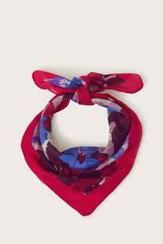Monsoon Pink Floral Silk Scarf - Image 1 of 2