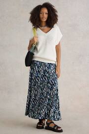 White Stuff Blue Jada EcoVero™ Maxi Skirt - Image 1 of 7