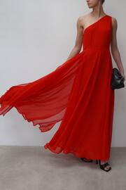 Religion Red One Shoulder Maxi Dress With Full Skirt - Image 1 of 5