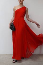 Religion Red One Shoulder Maxi Dress With Full Skirt - Image 5 of 5