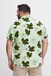 Blend Green Floral Resort Short Sleeve Shirt - Image 2 of 5